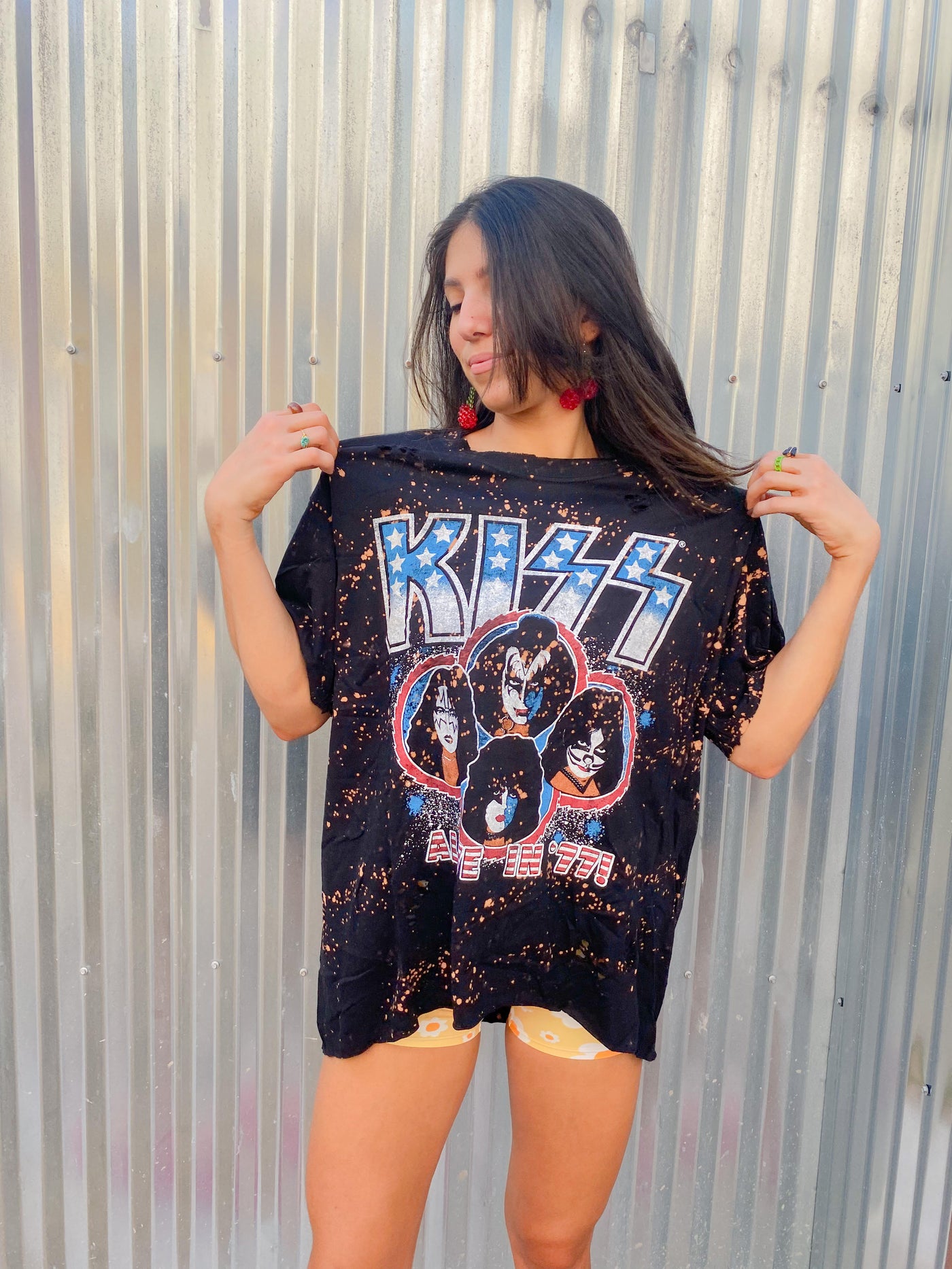 Kiss Alive in '77 Band Tees-Tops-Mamie Ruth-Market Street Nest, Fashionable Clothing, Shoes and Home Décor Located in Mabank, TX