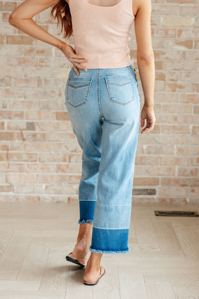 Olivia High Rise Wide Leg Crop Jeans in Medium Wash-Bottoms-Ave Shops-Market Street Nest, Fashionable Clothing, Shoes and Home Décor Located in Mabank, TX