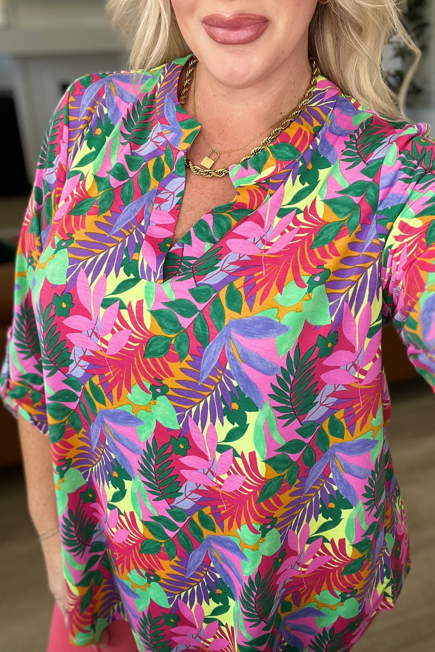 Lizzy Top in Tropical Multi-Tops-Ave Shops-Market Street Nest, Fashionable Clothing, Shoes and Home Décor Located in Mabank, TX