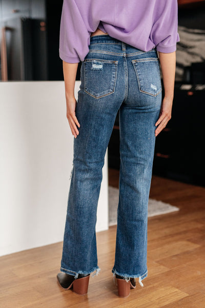 Rose High Rise 90's Straight Jeans in Dark Wash-Denim-Ave Shops-Market Street Nest, Fashionable Clothing, Shoes and Home Décor Located in Mabank, TX