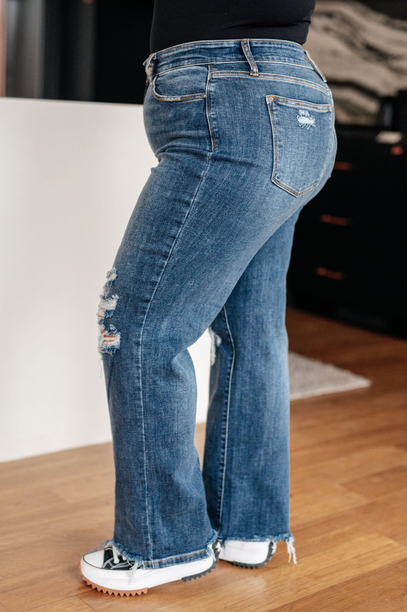 Rose High Rise 90's Straight Jeans in Dark Wash-Denim-Ave Shops-Market Street Nest, Fashionable Clothing, Shoes and Home Décor Located in Mabank, TX