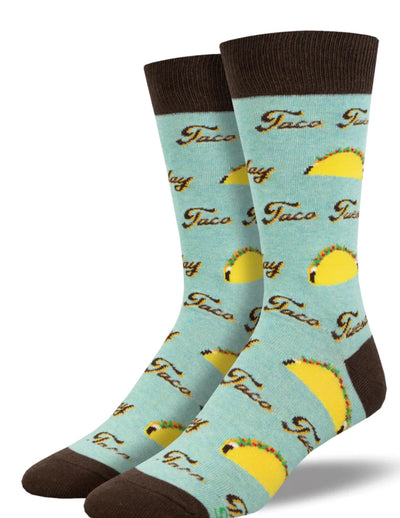 Taco Tuesday Blue Heather Print View. 